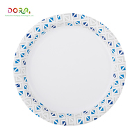 Nouvelles assiettes jetables en papier épais et résistantes, bleu Taco rose à motifs floraux et animaux, pour gâteaux et sushis