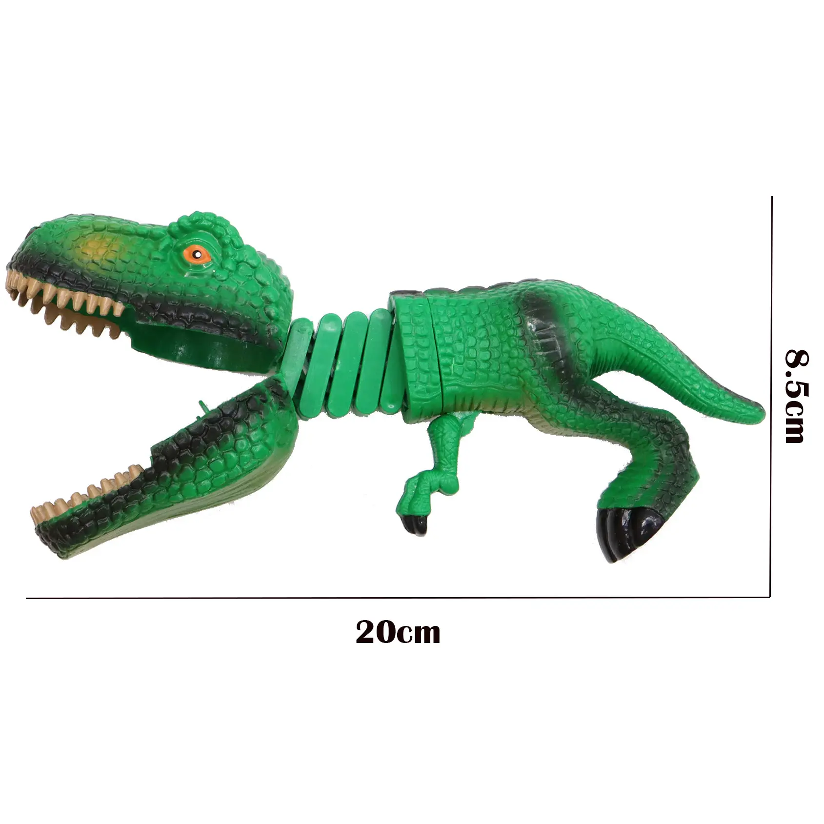 Brinquedo telescópico para crianças, garra de mão com braçadeira de mola para dinossauros, brinquedo para crianças, atacado