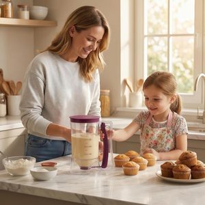 Dispensador de Masa para Cupcakes y Panqueques de Plástico de Alta Calidad, Fabricado con Funciones de Medición - Product Image 3