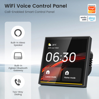 SMATRUL Tuya Wifi Smart Switch EU Panneau de commande à écran tactile mural ZigBee Bluetooth Gateway Hub Intelligent Alexa Commande vocale