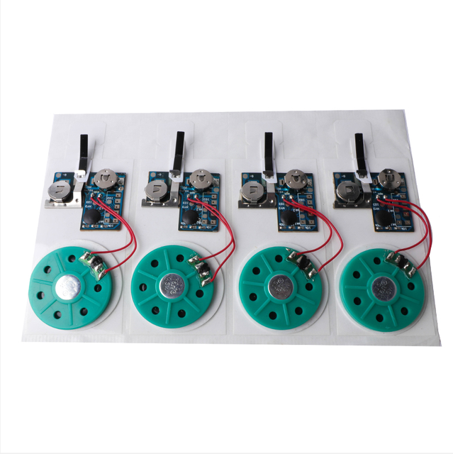DIY Music Voice Recording Module Chip Push Button Control Activated Music Sound Module for Crafts Greeting Cards