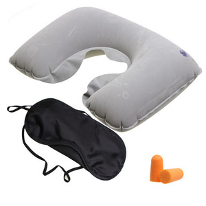 <b>Inflatable</b> Travel Pillow U-Shape 28x26x14cm For <b>Car</b> Home Office Mixed Colors - Product Image 3