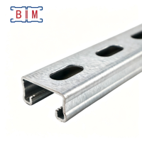Profilé en C rainuré 41x21 à zéro paillette, haute teneur en zinc, 6m, norme ASTM, direct usine, support de chemin de câbles intérieur, service de découpe