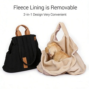 Bolsa de Transporte <span class=keywords><strong>para</strong></span> Perros Pequeños, Impermeable, Térmica, Resistente, con Forro de Felpa Extraíble, Bolso de Viaje Portátil <span class=keywords><strong>para</strong></span> Cachorros - Product Image 4