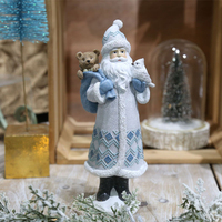 Harz Handwerk Statue Santa Eichhörnchen Weihnachts baum Schneemann tragen Geschenke Dekoration