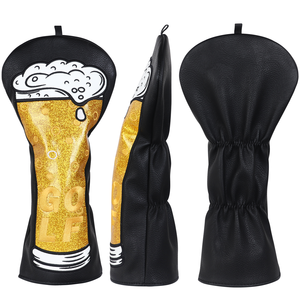 Accessoires de golf de luxe en gros : Housse de tête de driver en cuir PU de qualité supérieure - Product Image 5