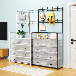 Giày đơn giản và mũ tích hợp đứng trong nhà nhiều lớp bụi và tiết kiệm không gian giá giày đơn giản ở lối vào cho hộ gia đình sử dụng - Product Image 2