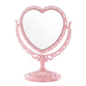HQ Mixed Proc Discount Retro Round Heart Shaped <b>Princess</b> <b>Mirror</b> Dormitory Portable Dressing Table Cosmetic <b>Mirrors</b> Makeup Tools - Product Image 1