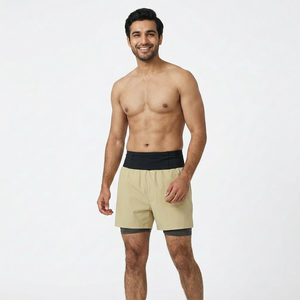 Pantalones cortos deportivos de verano para hombres Running Marathon Racing 2 en 1 Pantalones cortos de compresión antiexposiciónDDP envío - Product Image 1