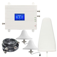 Répéteur de signal mobile 2G 3G 4G LTE à gain élevé 70 dB, amplificateur de signal GSM, kit complet pour la maison et le bureau, 500 m²
