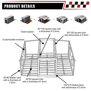 Cammi nhà casas contenedor vận chuyển văn phòng <span class=keywords><strong>container</strong></span> nhà tiền chế nhà Modular mở rộng <span class=keywords><strong>container</strong></span> nhà khách sạn - Product Image 3