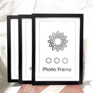 Cadre <span class=keywords><strong>photo</strong></span> en MDF noir pour montage mural et présentation sur table, formats 4x6, 5x7, 8x10, 11x14, 12x16 pouces, A3, A4, 24x36, pour œuvres d'art - Product Image 4