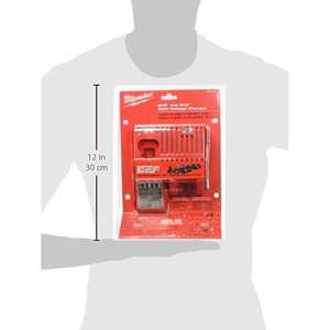 For 48-59-1812 / 18V Multi Voltage <b>Lithium</b> <b>Ion</b> <b>Battery</b> <b>Charger</b> with Onboard Fuel Gauge Red 16 oz - Product Image 1