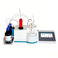 Titreur Karl Fischer intelligent automatique à double électrode en platine, analyseur de teneur en humidité avec fonction d'exportation des données