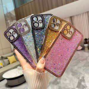 Pour <span class=keywords><strong>Google</strong></span> <span class=keywords><strong>Pixel</strong></span> <span class=keywords><strong>4a</strong></span> Soft Bling Shinny Cell Mobile Couverture Arrière Paillettes Avec Caméra Protection Conception Diamant Bord - Product Image 3