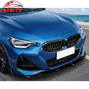 Compatible con BMW Serie 2 G42 2022-2026, Labio de Parachoques Delantero Estilo IKON, Negro Brillante - Product Image 3