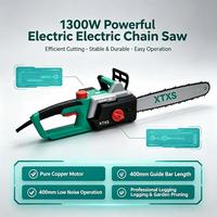 Tronçonneuse électrique industrielle sans balais avec cordon, 1700W, machine à couper le bois, tronçonneuse de 16 pouces pour l'élagage des arbres de jardin