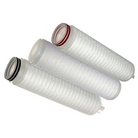 Cartouche filtrante plissée en PP de qualité alimentaire Absolute Micron 10-40 pouces pour la filtration des liquides
