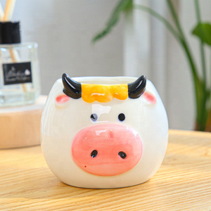 กระถางต้นไม้เซรามิกรูปนกอินทรีสีดำโบราณสำหรับวางบนโต๊ะ - Product Image 5