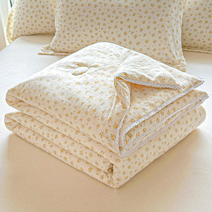 Mùa Hè Mới Mát Mẻ Ánh Sáng Tươi In hiếu khí Hai Lớp Quilt Cotton Máy Có Thể Giặt Cho Không Khí Bộ Đồ Giường Bộ - Product Image 6