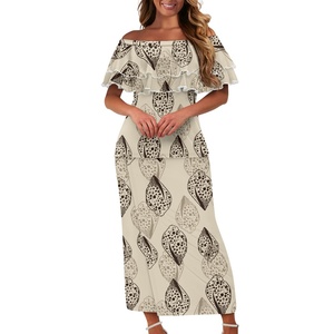 Customization Hawaiian Fashion <strong>Shells</strong> <strong>Plus</strong> <strong>Size</strong> Sexy Women Print on Demand Loose Island Two Piece Set Dresses for Women Clothes - Product Image 4