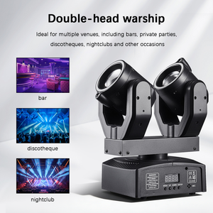 Mini projecteur rotatif à double tête 100W RGBW, lumière de scène DMX512 avec télécommande, laser RG, stroboscope pour discothèque, fête, <span class=keywords><strong>bar</strong></span> - Product Image 3