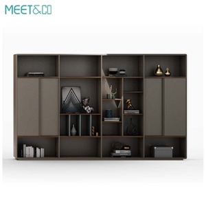 Modern Luxury Convertible Steel Office Cupboard Large Capacity Modular Open <b>File</b> Cabinet with Luxury <b>Storage</b> Panel Style - Product Image 3