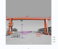 Grue à portique à poutre simple électrique de 5 tonnes montée sur rail au sol 2025