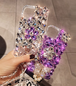 Étui antichoc en TPU avec strass et paillettes pour 11 <span class=keywords><strong>12</strong></span> 13 14 15 Pro Max avec protection à 360 degrés - Product Image 6
