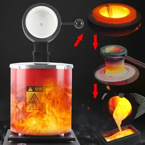 Compact Metal Melting Furnace for Jewelry Making and Metalworking