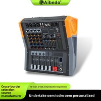 Amplificateur de mixage tout-en-un professionnel EP4 transfrontalier 4 canaux 250W avec entrées XLR/RCA, 99 effets DSP intégrés, USB/Bluetooth