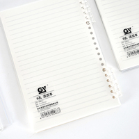 Ensemble de 4 carnets à anneaux mignons, 6 anneaux, carnets personnalisés avec logo pour l'école, cadeaux de papeterie kawaii pour les étudiants