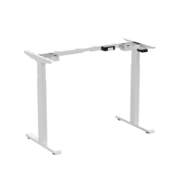 Bureau de travail intelligent à hauteur réglable électriquement, ergonomique, à double moteur, pour position assise-debout, en métal, modèle électronique