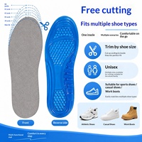 Semelles intérieures en velours TPE pour chaussures de sport, unisexes, à motif nid d'abeille, antidérapantes, absorbant les chocs, douces, respirantes, absorbant la transpiration