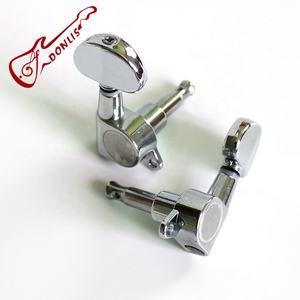 مجموعة رؤوس آلات الجيتار دونليس MH103، مفاتيح ضبط كروم مغلقة للجيتارات الصوتية والكهربائية - Product Image 6