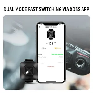 เซ็นเซอร์ XOSS Vortex แบบสองโหมด วัดความเร็วและรอบขา ANT+ BLE กันน้ำ IPX7 แบตเตอรี่ใช้งานได้นาน 300 ชั่วโมง สำหรับจักรยานเสือหมอบและจักรยานเสือภูเขา - Product Image 2