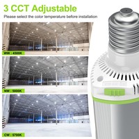 Lampe horizontale E39 LED Corn Retrofit Fixture Stock US 80w 120w Éclairage extérieur Zone de stationnement Rue Ampoule LED Corn