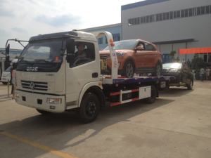 Ucuz Dongfeng Rollback düz yatak araba taşıyıcı çekici kamyon tamirci tekerlek asansör yol kurtarma - Product Image 4