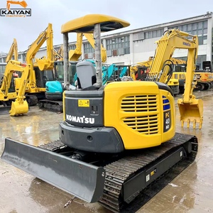 Mini-excavatrice sur chenilles hydraulique Komatsu PC40 d'occasion, 4 tonnes, compacte, à queue zéro, d'origine japonaise, avec pelle standard B - Product Image 3