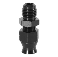 Adaptateur de Compression de raccord de Tube de carburant en aluminium noir 6AN mâle à 3/8 Hardline