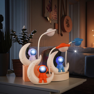 Quà Tặng Sáng Tạo Phi Hành Gia Có Thể Sạc Lại Ánh Sáng Ban Đêm, Chất Lượng Cao Trẻ Em Có Thể Điều Chỉnh Đọc Viết Nghiên Cứu Có Thể Sạc Lại USB Ánh Sáng Ban Đêm - Product Image 2