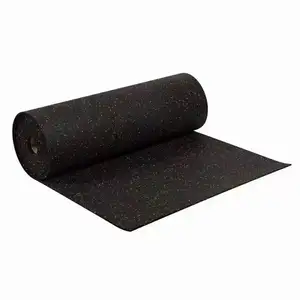Durable 11mm Rubber Flooring Mat For Gym Fitness Protective Roll Rubber Carpet