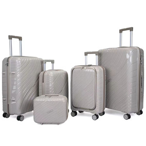 Juego de 5 piezas de maleta de <span class=keywords><strong>viaje</strong></span> con ruedas de plástico PP personalizada de carcasa dura barata - Product Image 3