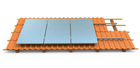 Système de fixation de tuiles solaires en acier inoxydable de haute qualité pour tuiles plates en béton pour l'efficacité énergétique solaire