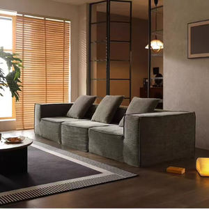Bắc Âu Modular nén chesterfield <span class=keywords><strong>sofa</strong></span> thiết lập tối giản vải cắt ghế cho phòng khách chân không nén - Product Image 4