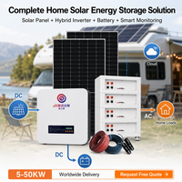Système de Stockage d'Énergie Solaire Tout-en-un 5kW 10kW 15kW ESS avec Onduleur Solaire Hybride et Pack LiFePO4 Complet 5Kwh 10Kwh 20Kwh