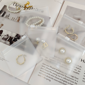 Customizable Logo Pattern PVC Reusable <b>Plastic</b> Small Jewelry <b>Bag</b> Zipper <b>Bag</b> - Product Image 5