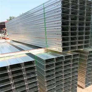 Structured Wiring Heavy Duty Straight Steel Galvanized Cable Tray Cable Trunking Sizes