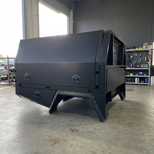 Bandeja de aluminio negra para camioneta con cajón de herramientas y caja de herramientas para Hilux Ranger Isuzu Pickup Truck - Product Image 3