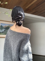 Pull luxueux et doux à épaules dénudées |   Pull en tricot surdimensionné et moelleux, élégant et décontracté pour elle